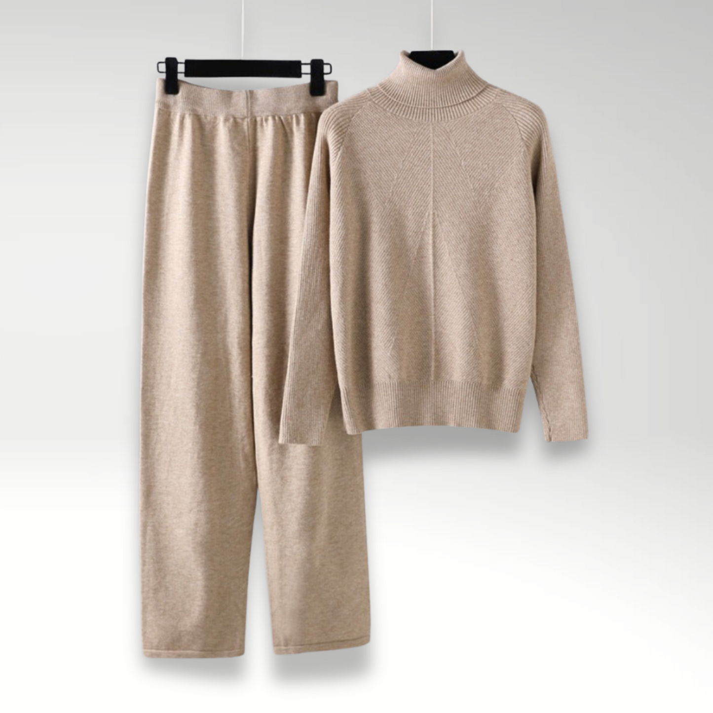 Michelle | Complete Two-Piece Cable Knit Lounge Set