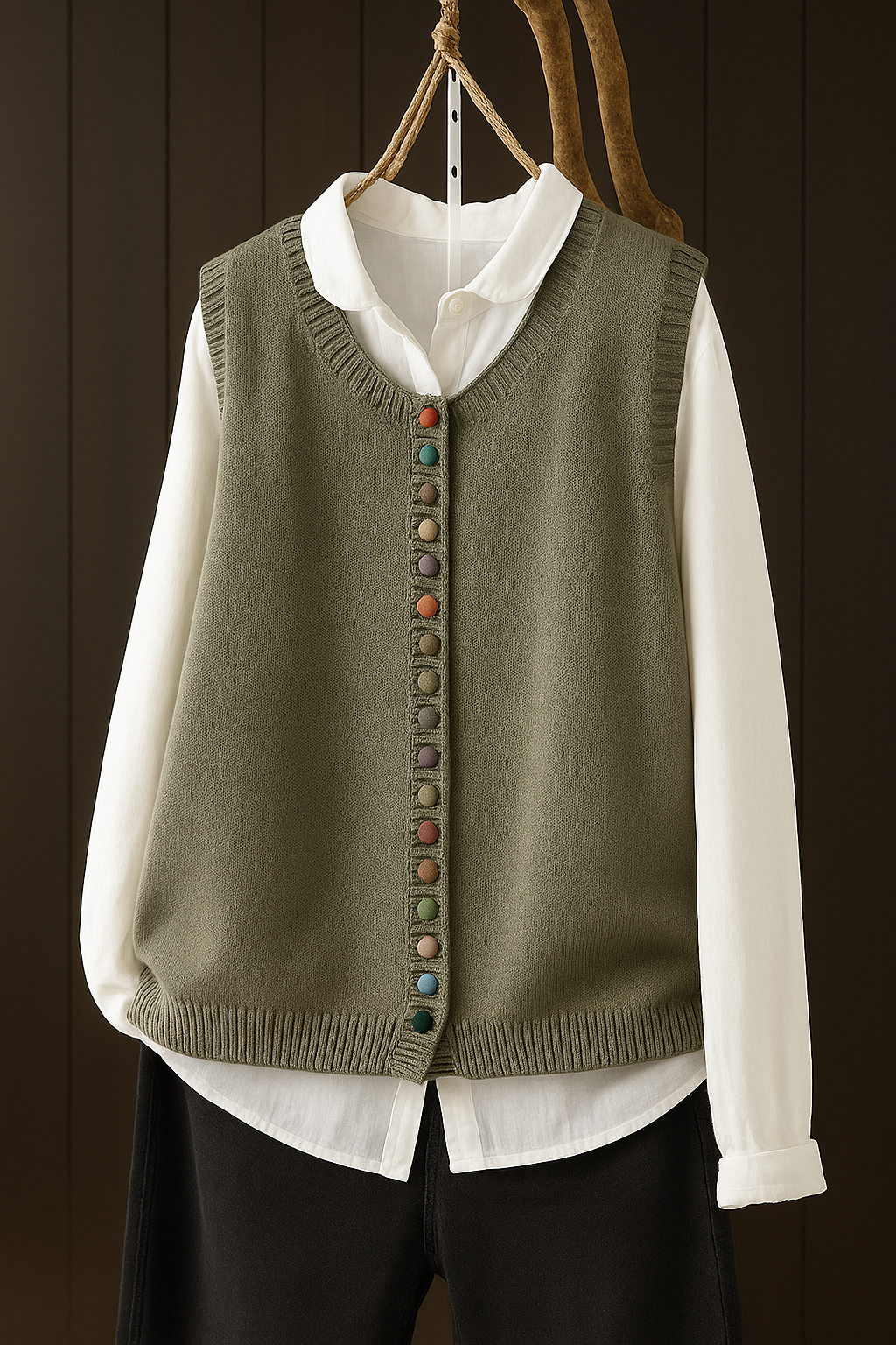 THE OLIVIA | CLASSIC KNIT VEST