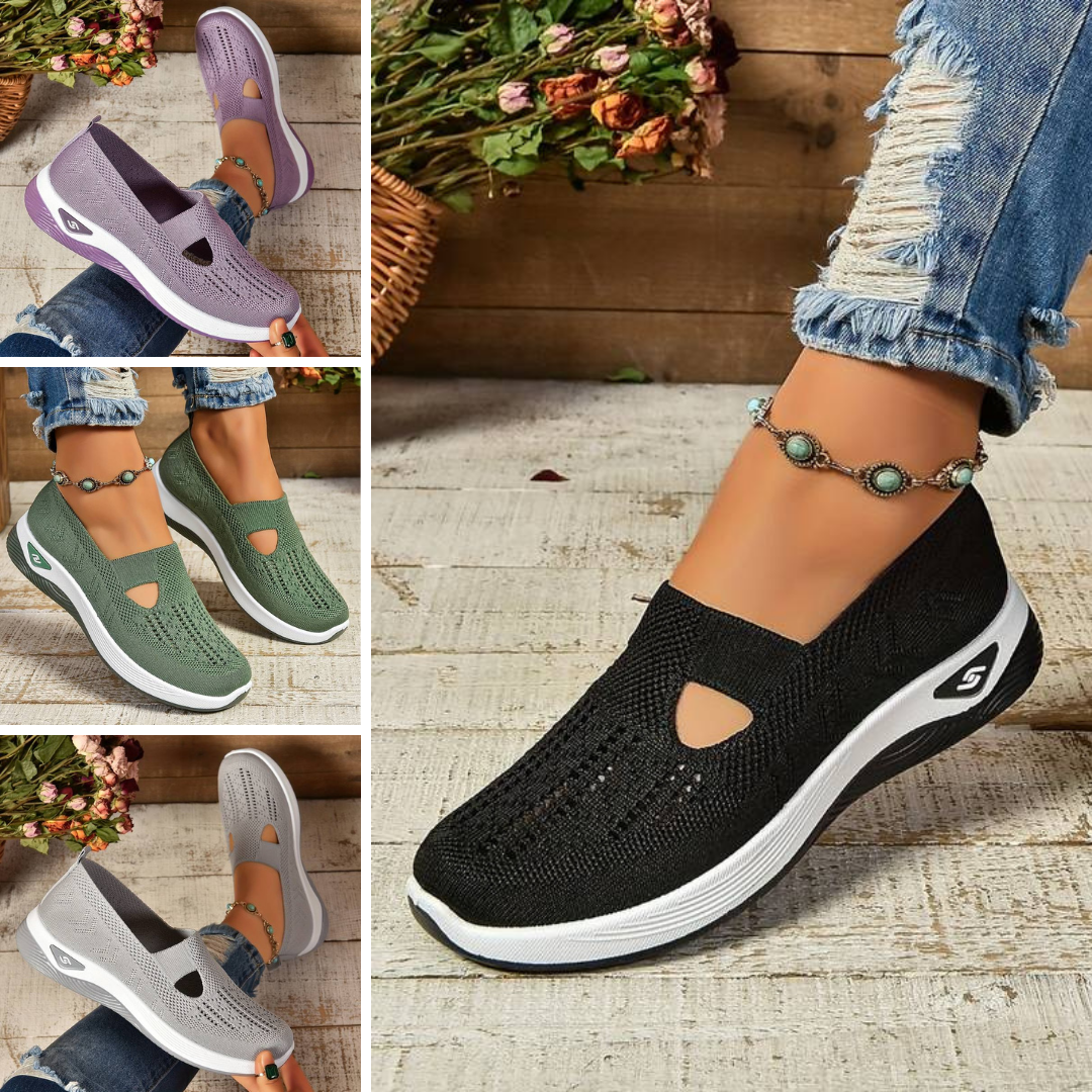 Sofie - Breathable Knit Slip-On Sneakers