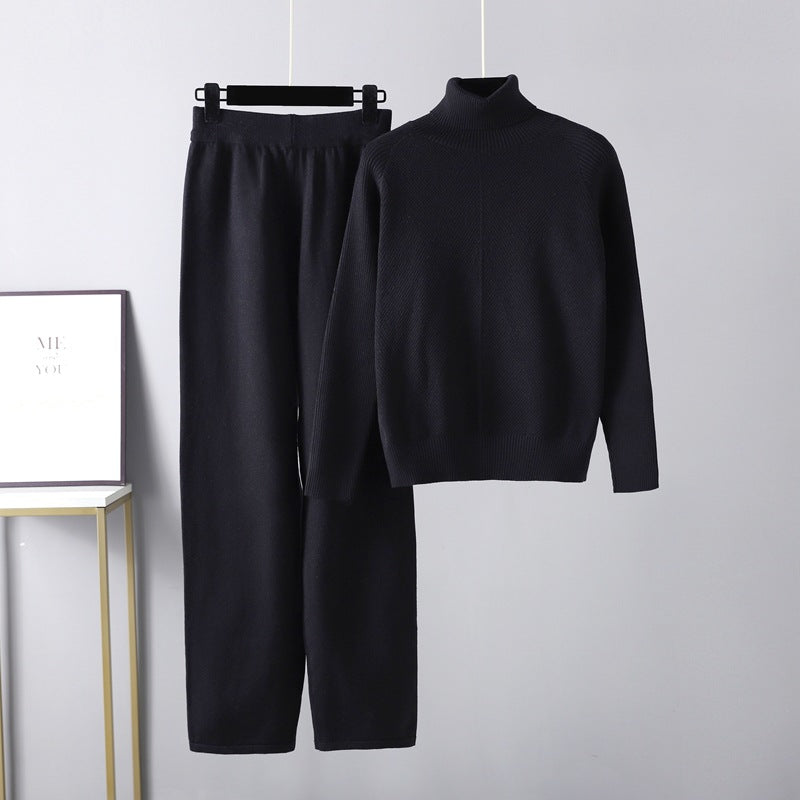 Michelle | Complete Two-Piece Cable Knit Lounge Set