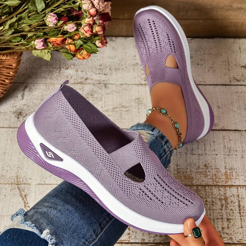 Sofie - Breathable Knit Slip-On Sneakers