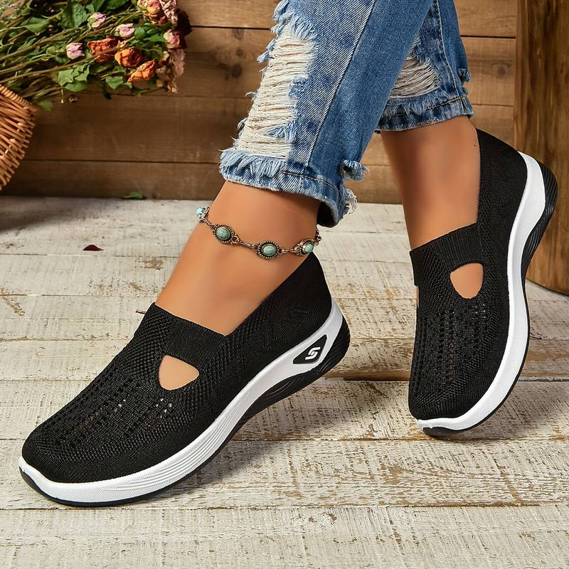 Sofie - Breathable Knit Slip-On Sneakers