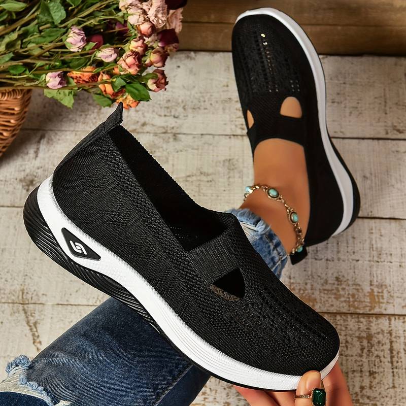 Sofie - Breathable Knit Slip-On Sneakers