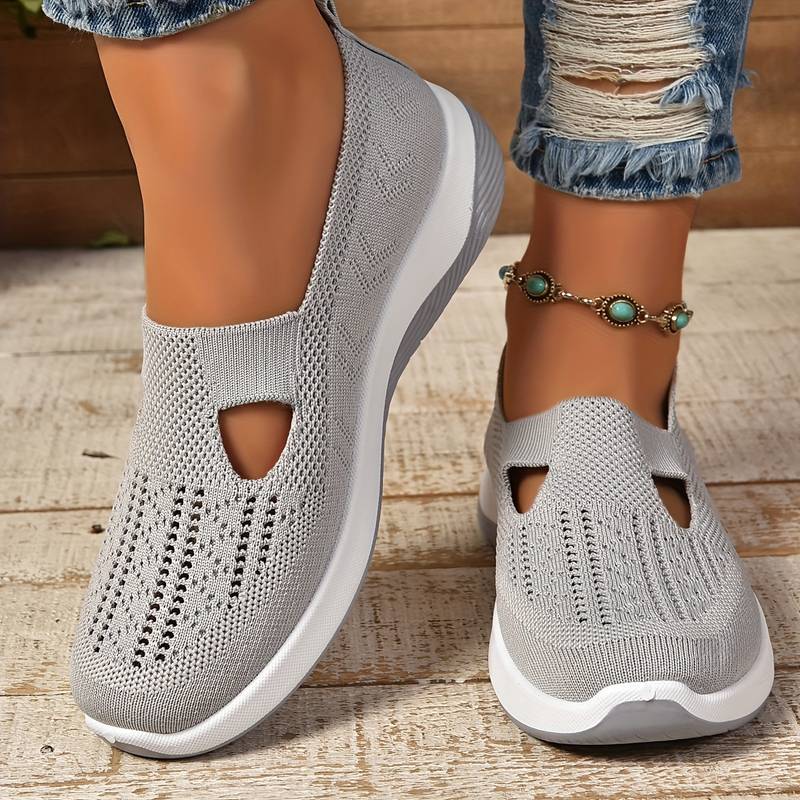 Sofie - Breathable Knit Slip-On Sneakers
