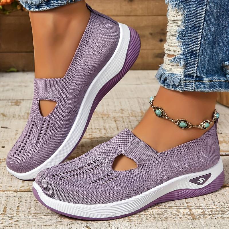 Sofie - Breathable Knit Slip-On Sneakers