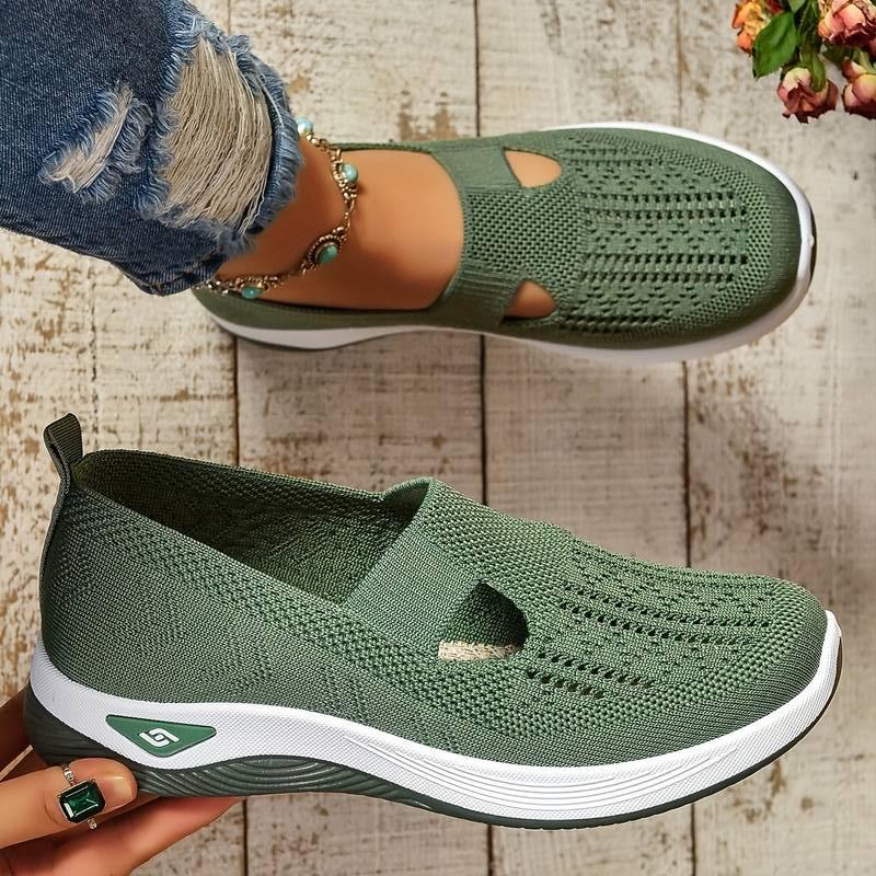 Sofie - Breathable Knit Slip-On Sneakers